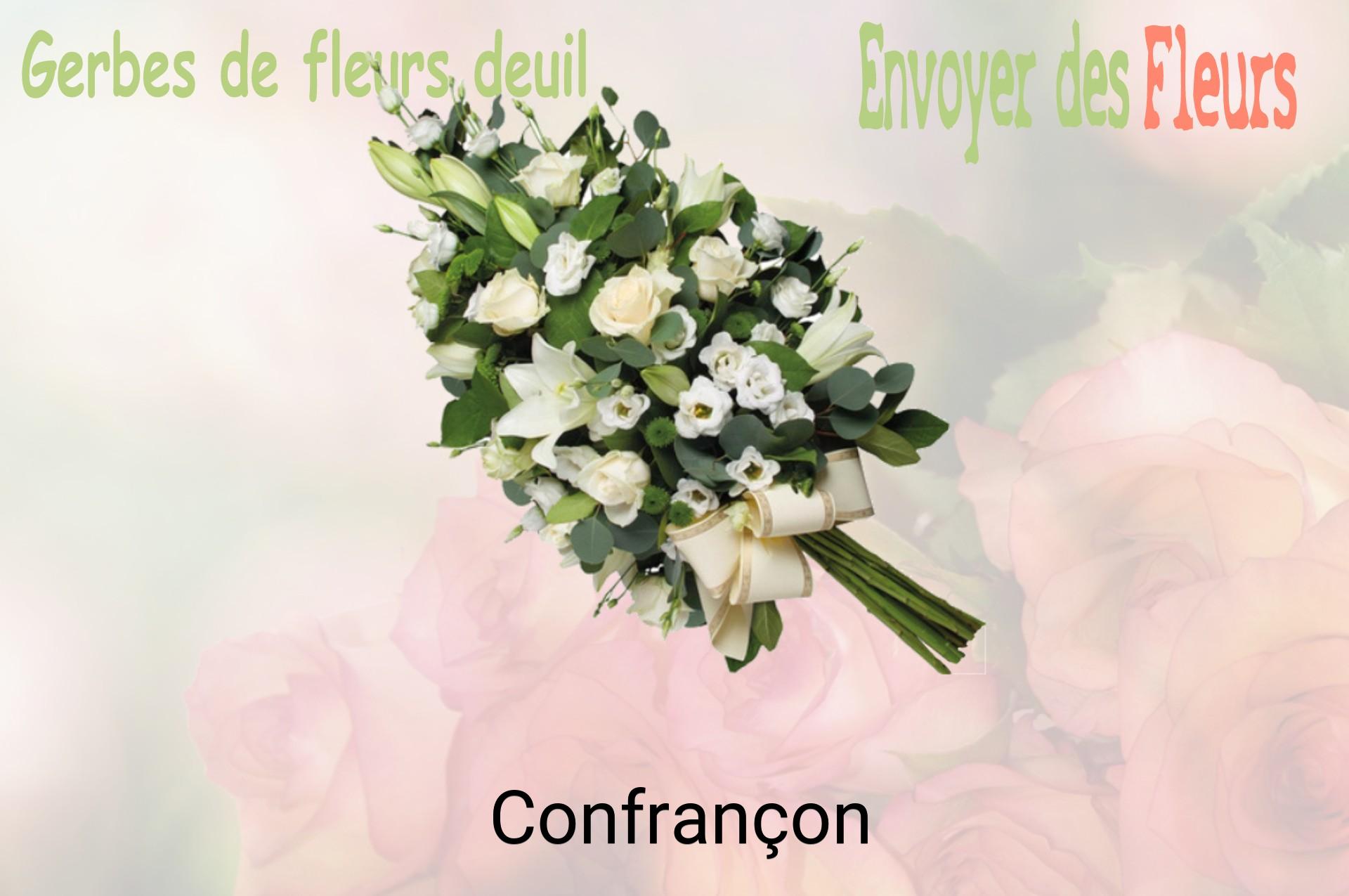 Gerbe de fleurs de deuil livrée à Confrançon